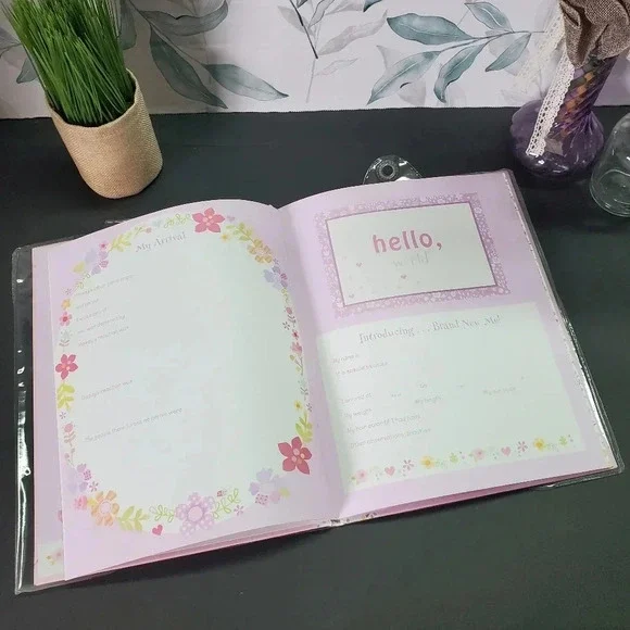 Baby Girl Baby Book in Pink - Picture 3 of 6